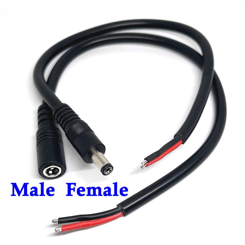 15a Mannelijke Of Vrouwelijke Connector Met Draad 5.5*2.1Mm 14awg Waterdichte Dc Draad Met Slot Enkele Kop Lijn Verlengkabel: Army Green