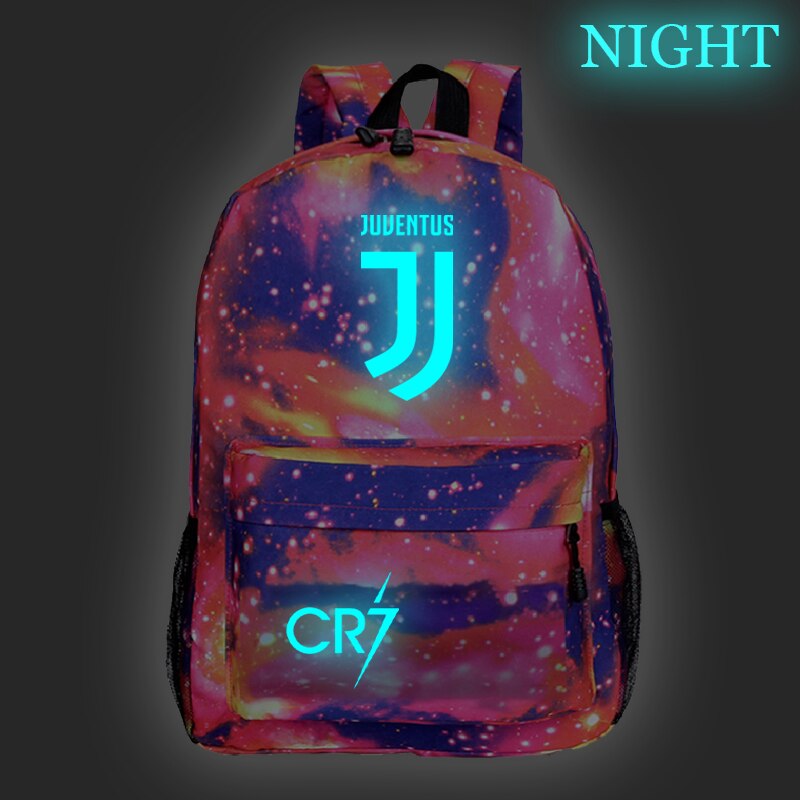 Cristiano Ronaldo CR7 Luminous Backpack Students Boys Girls Bags Schoolbag Teens Daily Rucksack for Kids Teens: 6