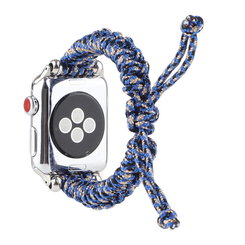 Nylon Geweven Horlogeband Voor Apple Horloge Iwatch 12 3 4 5 Band 44Mm 42Mm 40Mm 38mm Parachute Touw Buiten Armband Riem: E / 42mm or 44mm