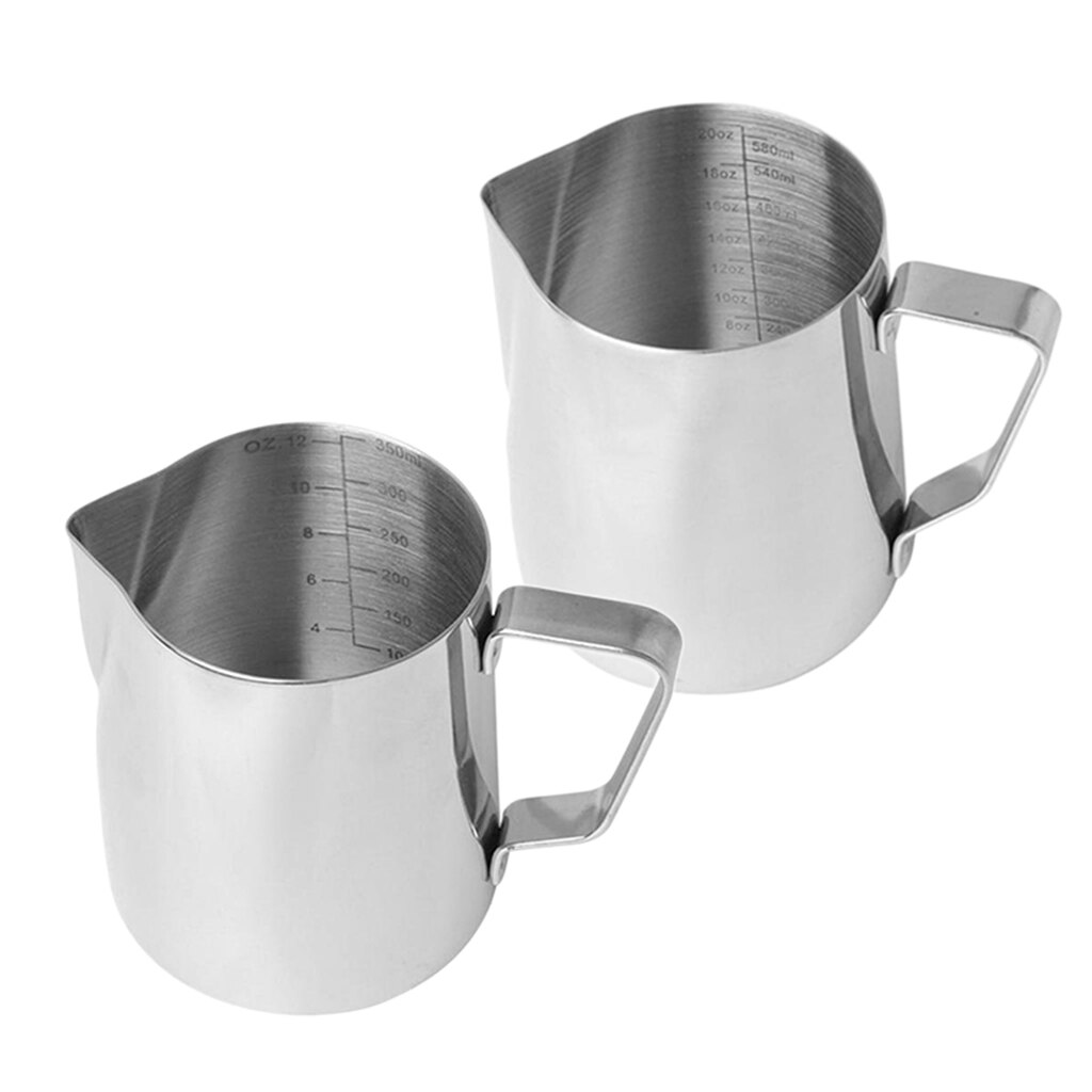 Stainless Steel Milk Frothing Pitcher Pouring Espresso Creamer Cup 12/20oz