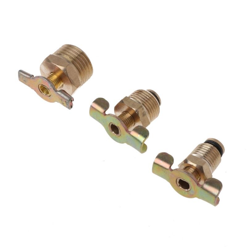 NPT1/4" 3/8" 1/2‘’ Solid Brass Compressor Air Tank Port Fittings Drain Valve Replacement Part
