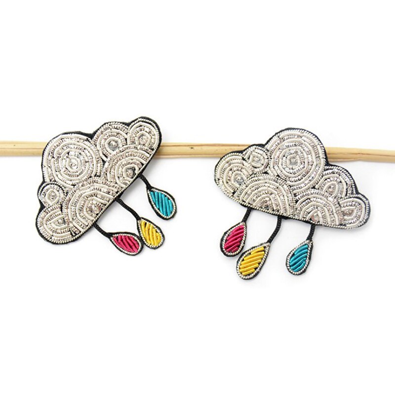 Kreatywny rękojeść ręczny jedwabny znaczek kolorowe chmury mała broszka żeńnarty temperament dziki stanik ozdoba wysokiej klasy akcesoria