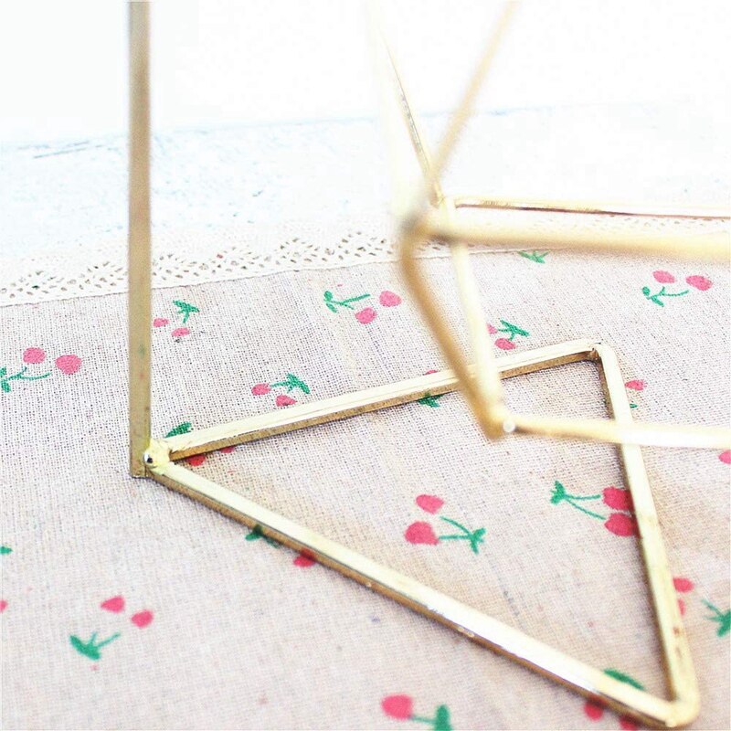 2 Pack Air Plant Holder Stand Triple-Gedreven Mand Himmeli Vierhoek Mand Stand Voor Opknoping Airplant Tillandsia