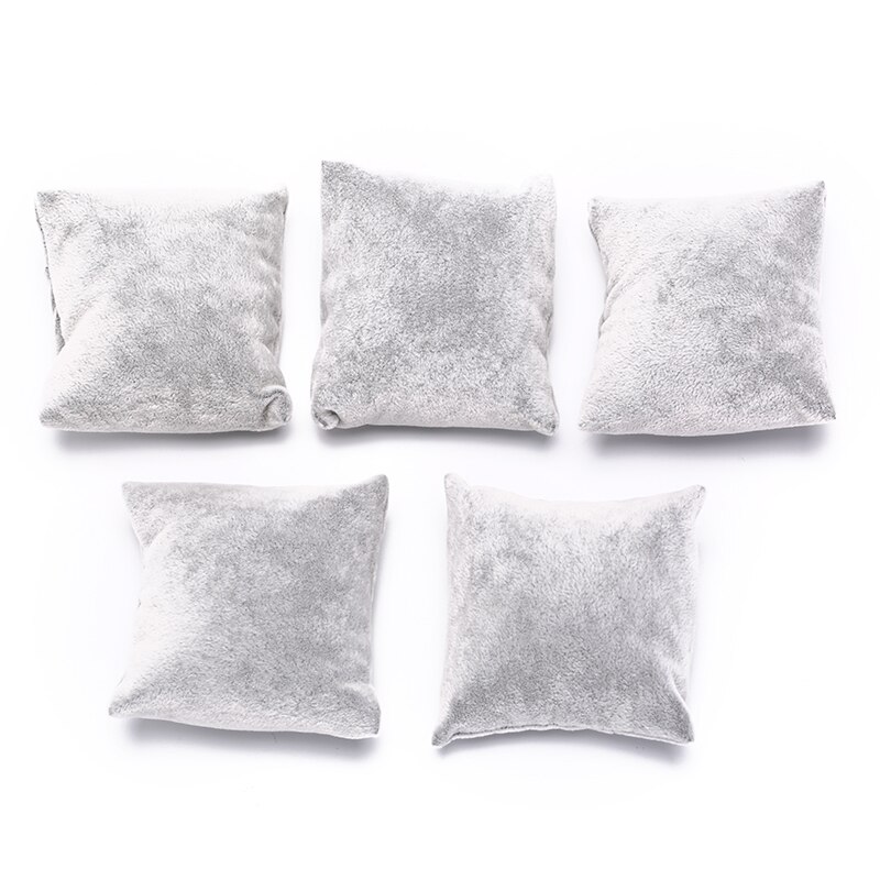 5Pcs Fluwelen & Katoen Armband Horloge Kussen Houder Voor Sieraden Horloges Case Box Jewelry Packaging & Display: Default Title