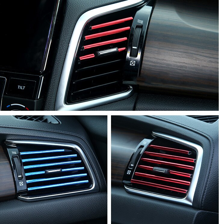 Auto Air Outlet Decoratie Strip Interieur Accessoires Voor Opel Astra H G J Insignia Mokka Zafira Corsa