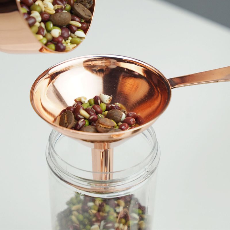 3Pcs / Set Stainless Steel Small Funnel with Handle Multifunctional Mini Oil/Wine Drainer