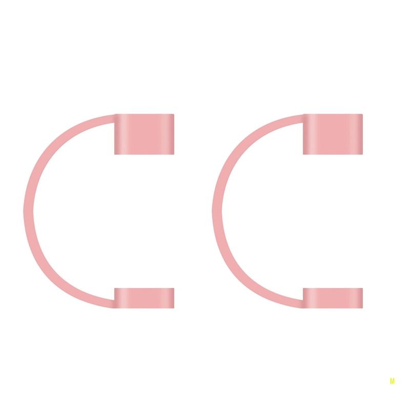Silicone Thin Comfortable Pen Cover for USB-C, Micro USB, Pencil Tablet Touch Pen Charging Cable Adapter Tether Sleeve F19E: pink
