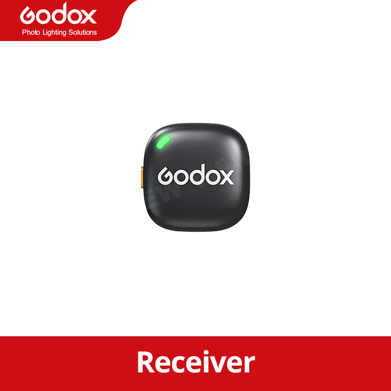 NEUES Godox C01 kabelloses Lavalier-Mikrofon für iPhone und Android, 200 m Reichweite, Geräuschunterdrückung, 27-H-Akku für Fotografie, Vlog: WEISS
