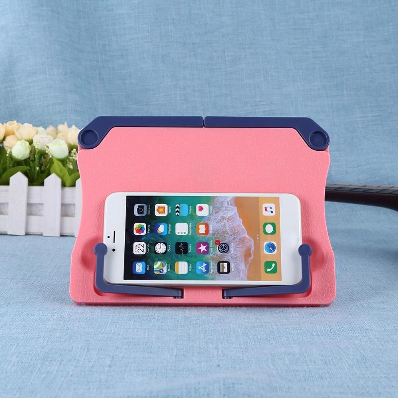 Sujetalibros de ABS plegable portátil, 5 colores, libro de lectura, lámina de soporte, estante de música, organizador de escritorio, soporte de teléfono y tableta