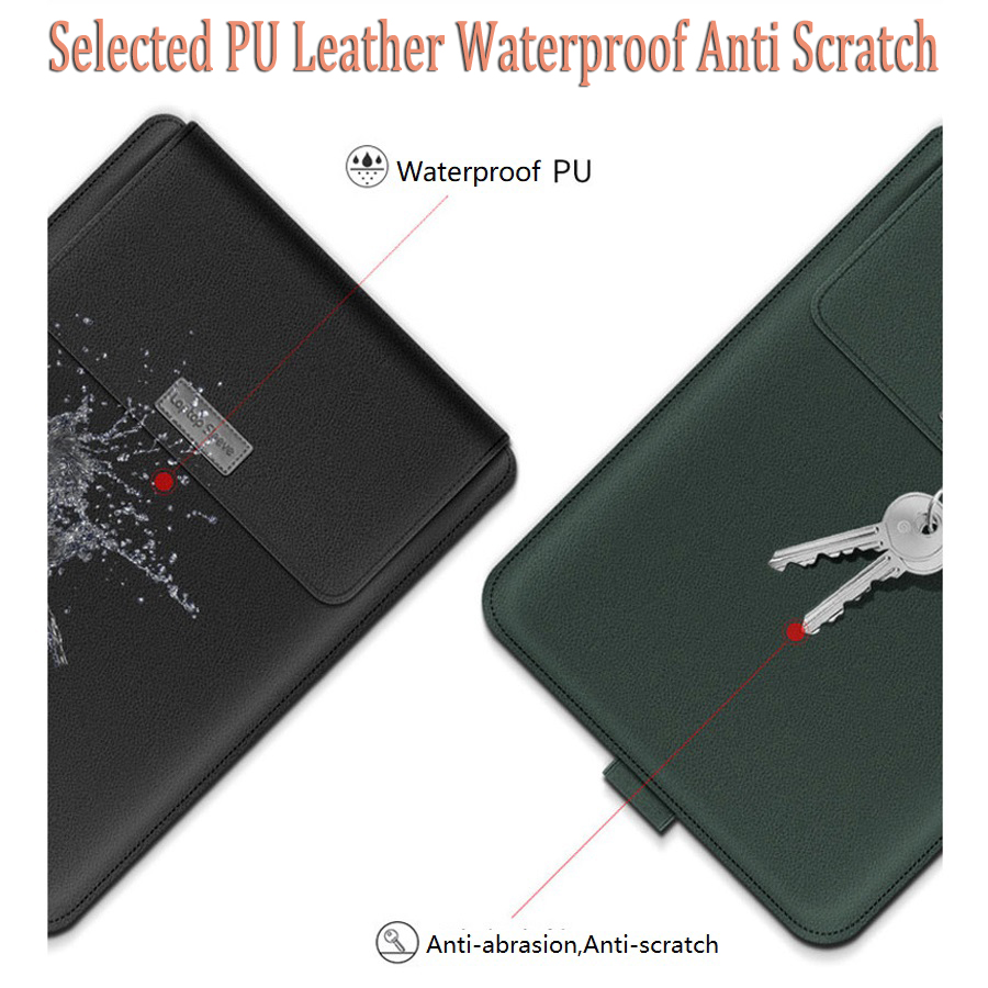 Pour Acer Nitro V15 pochette d'ordinateur rabattable support pliable tapis de souris câble ceinture chargeur souris pochette étanche étui en cuir PU
