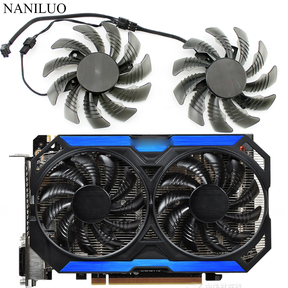 78 MM T128010SM GTX960 ventilateur 12 V ventilateur de refroidissement GV-N960OC pour Gigabyte GTX 960 ventilateur graphique carte vidéo refroidisseur ventilateur PLD08010S12H ventilateur
