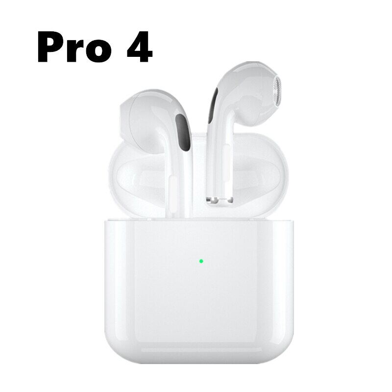 Pro 4 TWS wireless headphones touch control earphone BT 5.0 waterproof mini pods with mic for iPhone Xiaomi earbuds auto pairing: Default Title