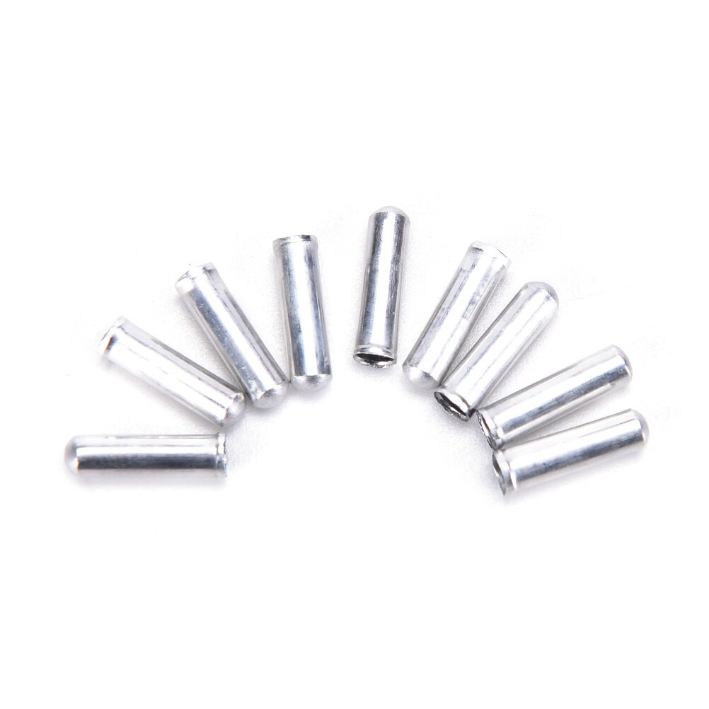 100x Bicycle Bike Brake Cable Tips Shifter Caps End Crimp Silver