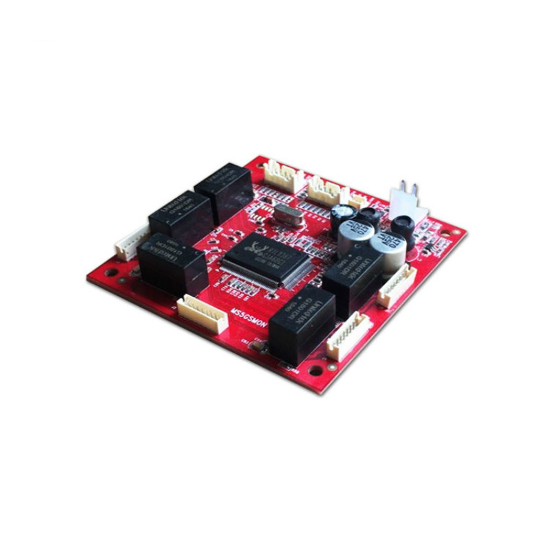 OEM/ODM 5 porte 10/100/1000M gigabit ethernet switchMini dimensioni 78*78mm Gigabit non gestito 5 porte rj45 modulo switch industriale