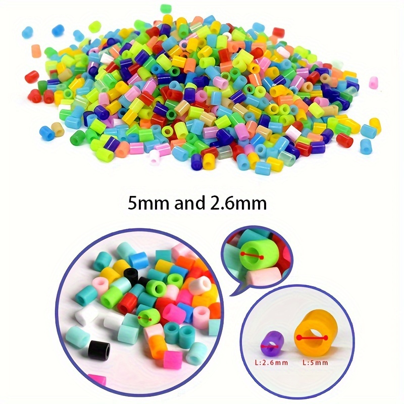 Perles fusibles 1000 pièces 5MM Pixel 3D Puzzle perles de fer artisanat fait à la main décor bricolage faire Puzzle jouet perles de fusion de