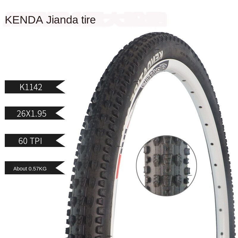 KENDA K192 MTB Bicycle Tyre 26x1.25/26x1.5/26x1.75/26x1.95/26x2.125 /26x1-38mm Kenda 26er All Size MTB Tyre Mountain Bike Tires: K1142 26 X 1.95