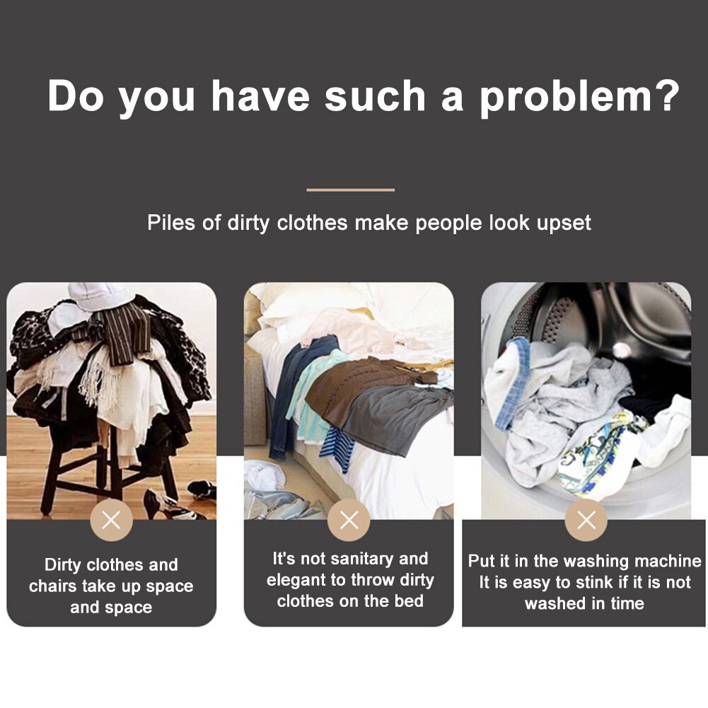 Rolling Opvouwbaar Vuile Wasmand Met Wielen Draagbare Kleding Organisator Opslag Mand Waterdichte Hoge Capaciteit Waszak