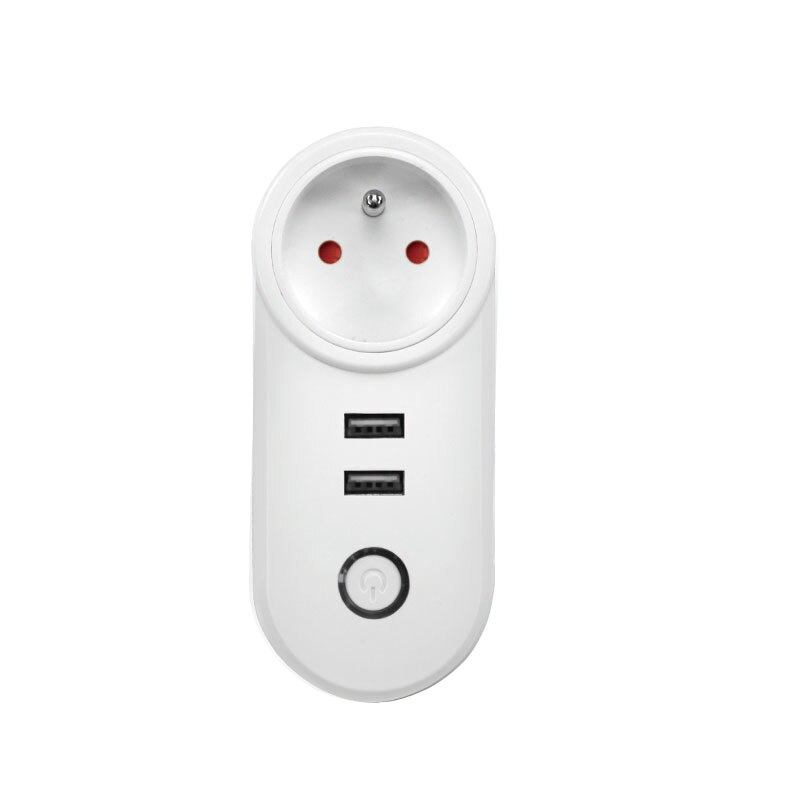 Lonsonho Zigbee 3.0 Smart Plug Dual USB Smart Socket EU US UK Outlet 16A Compatible ZHA Zigbee2MQTT Tasmota deCONZ