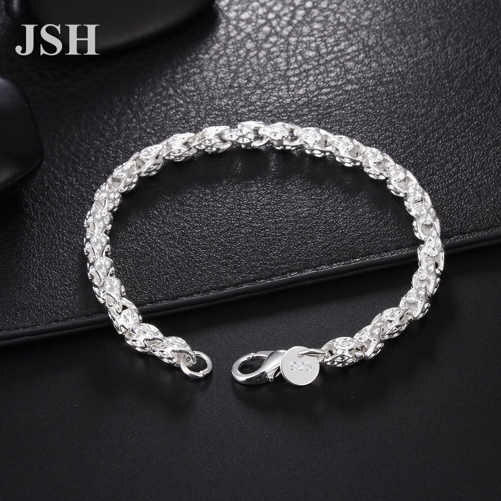 925 Sterling Zilveren Ketting Vrouwen Mannen Lady Noble Mooie Armband Charm Sieraden Wedding Noble Party