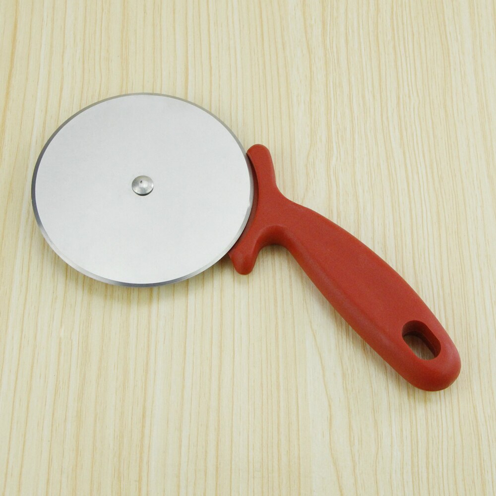 Rvs Pizza Snijders Pastry Roller Snijder Pizza Mes Cookie Cake Roller Wiel Schaar Bakvormen Keuken Accessoires: red