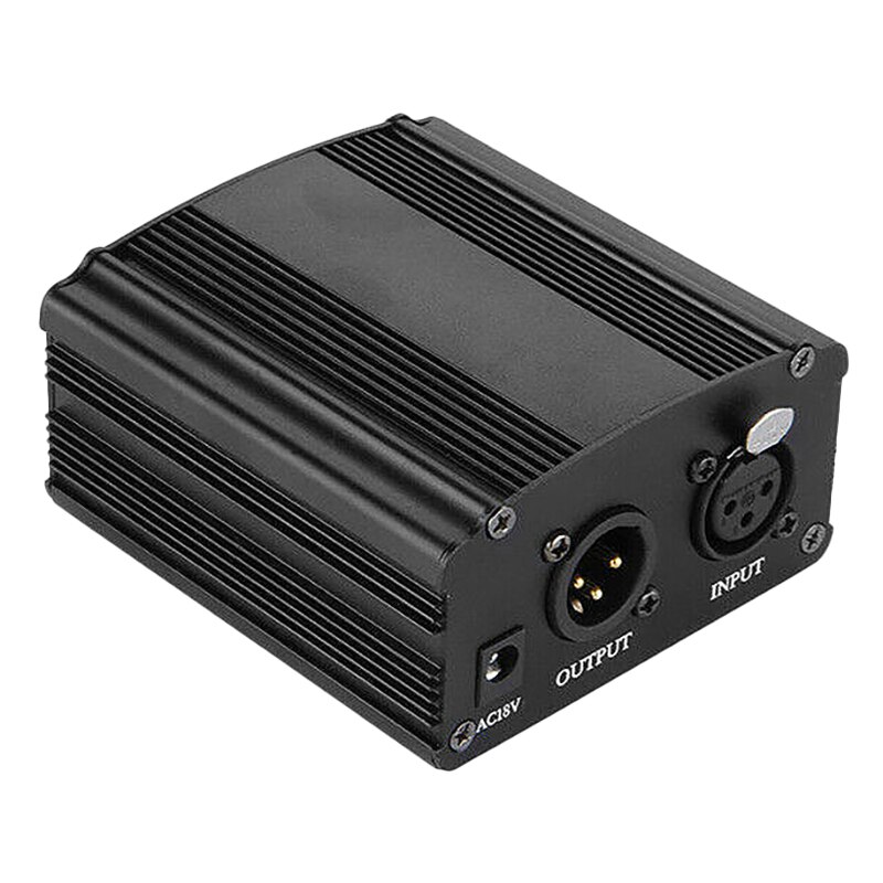 -1CH 48V Fantoomvoeding Voor Bm 800 Condensor Miniconnector Studio Opname Karaoke Apparatuur Us Plug