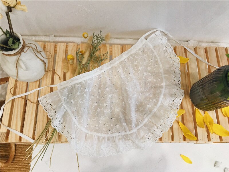 Koreanischen Stil Spitze Rüschen Kleinkinder Mädchen Schürze freundlicher Kleidung Accessiory freundlicher Lätzchen: 120