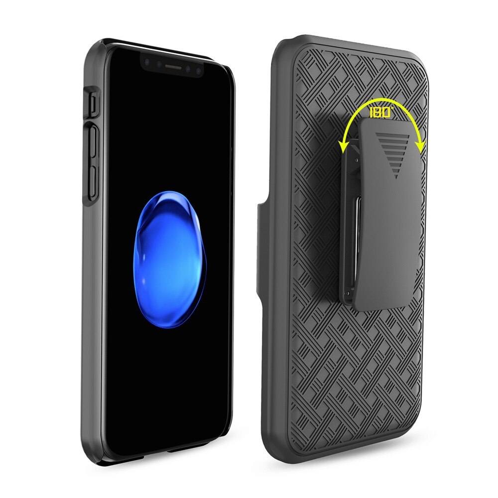 2in1 custodia per armatura scorrevole Clip per cintura girevole custodia per fondina supporto per telefono posteriore per iPhone X XR XS MAX 7 8 Plus 12 Mini 11 Pro Max