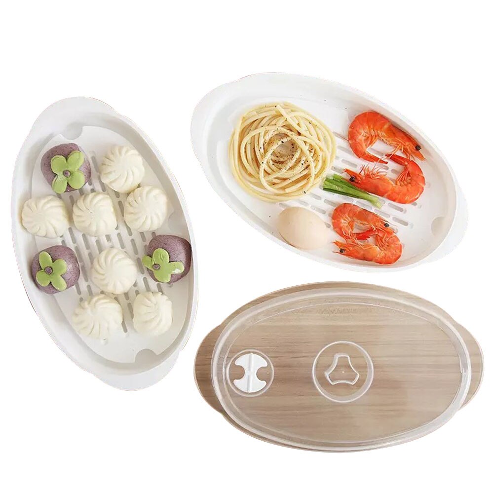 Magnetron Vis Stoomboot Voedsel Containers Met Deksel Magnetron Kookgerei Stoomboot Magnetron Koken