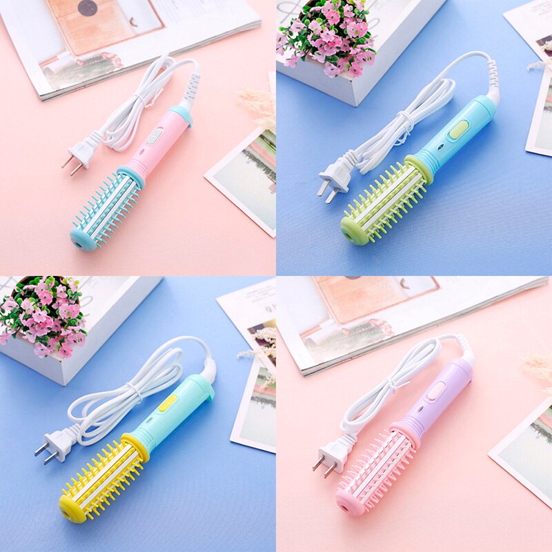 Mini ferro de ondulação 220v elétrica pequeno cabelo alisamento curling iron conjunto bonito plana ferros viagem ferramentas alisador cabelo