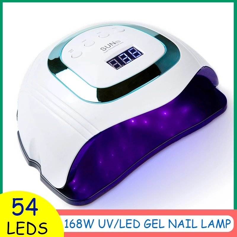 168W UV LED Nail Lamp SUNY1 Manicure Nail Dryer 4 MODE With Motion Sensing LCD Display Touch Switch Curing Poly UV Gel Light