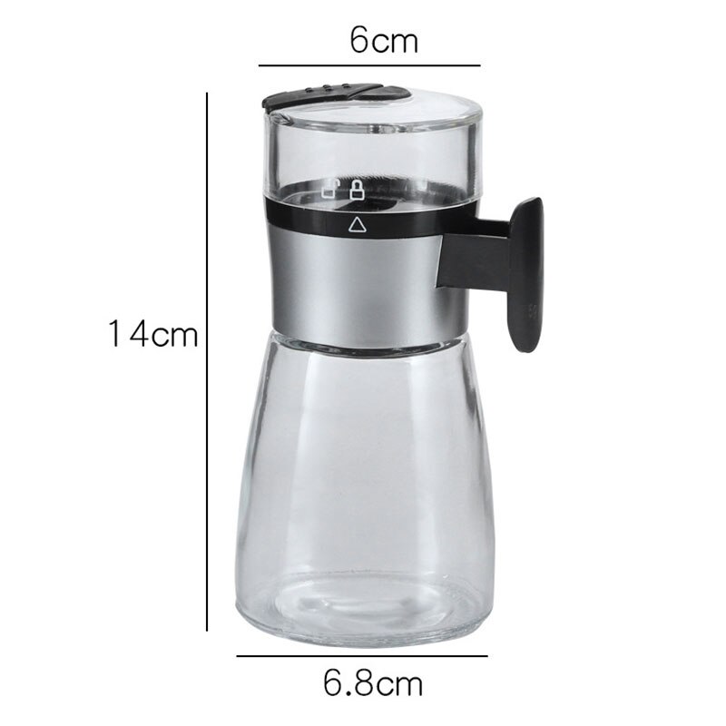 Moisture Proof Salt and Pepper Shakers Flip Top No Spill No Clog Condiments Holders Kitchen Tools & Gadgets 14X6.8X6cm LBS