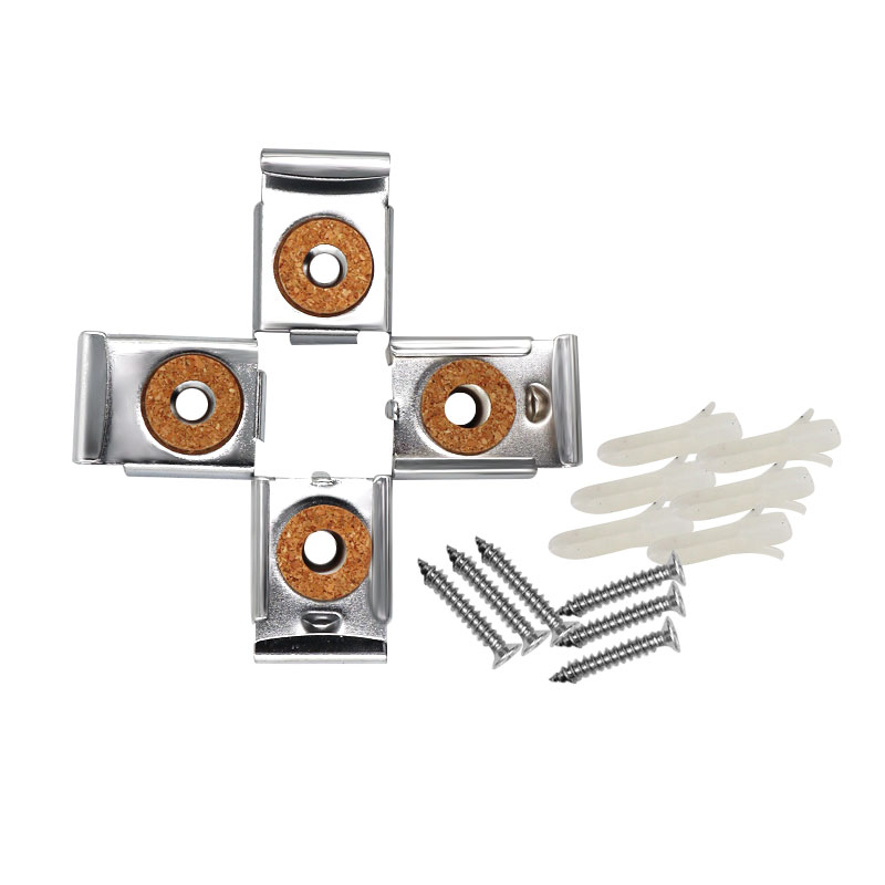 4 teile/satz 32x24mm Einstellbare Spiegel Clip Halterung Federbelastete Spiegel Hängen Clip Zauberstab Halterung