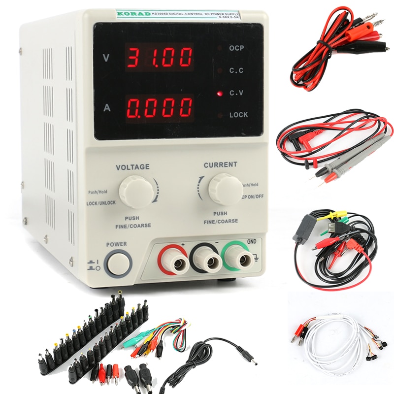 KD3005D DC Encoder Adjustable CNC Power Supply 30V 5A Constant Voltage Constant Current Source MA Display 10mV/1mA Accuracy