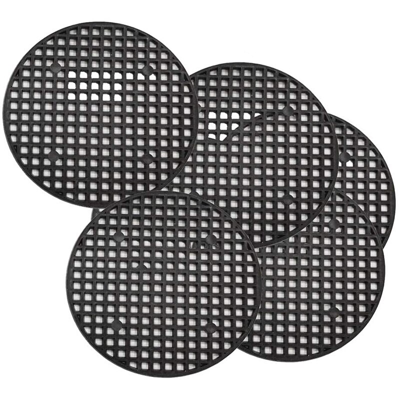 100 Uds maceta de malla de fondo redondo de malla de maceta de Bonsai de malla inferior de 2.95X2.95X0 05 pulgadas: Default Title