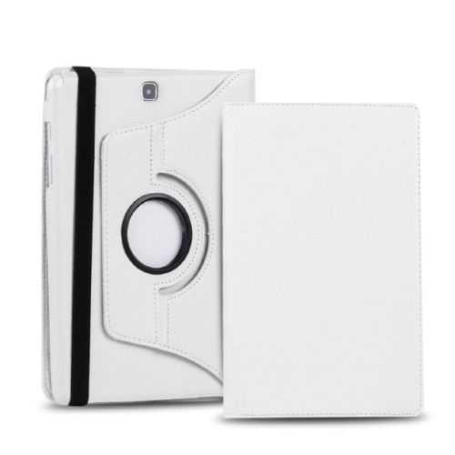 Rotating Case For Samsung Galaxy Tab A 9.7 inch SM-T550 SM-T555 SM-P550 SM-P555 tablet cover For Samsung Galaxy Tab A 9.7 case: White