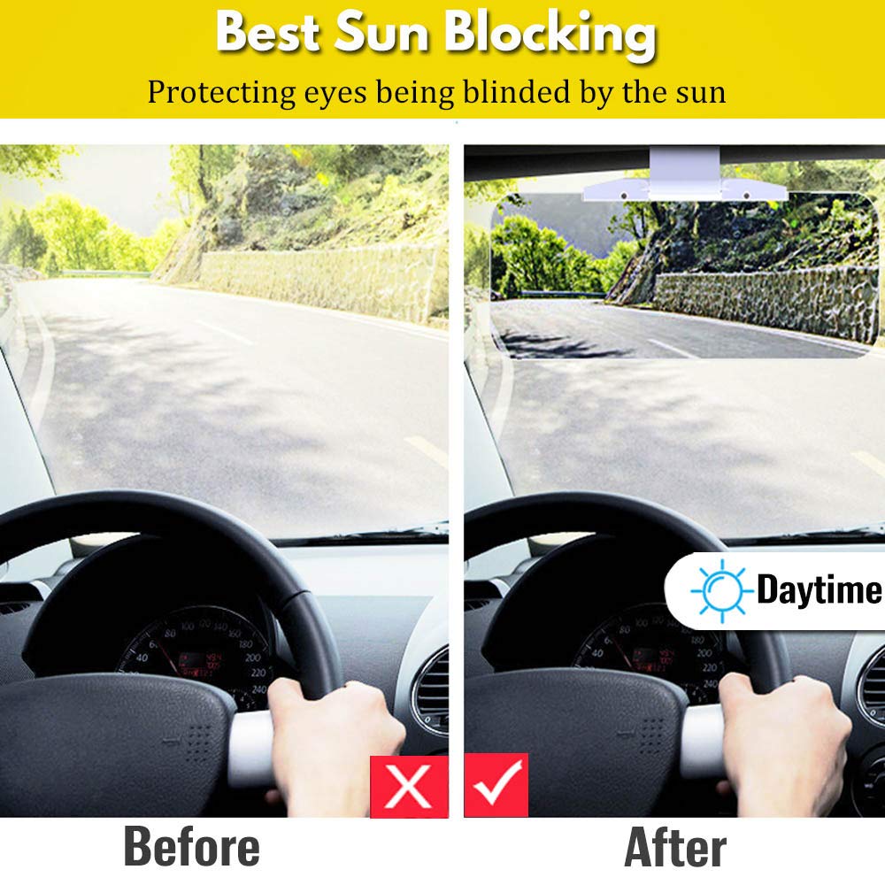 Pare-soleil Voiture Anti-éblouissement Avec Ventouse – Réglable Pour Pare-brise Et Fenêtres Latérales - 3