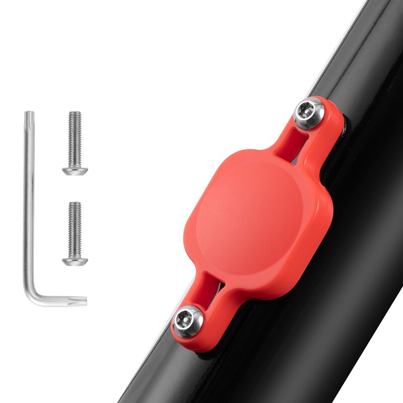 Universal sykkel tracker feste brakett locator beskyttelsesdeksel for apple airtag sykkel vannflaske holder for airtag: Rød