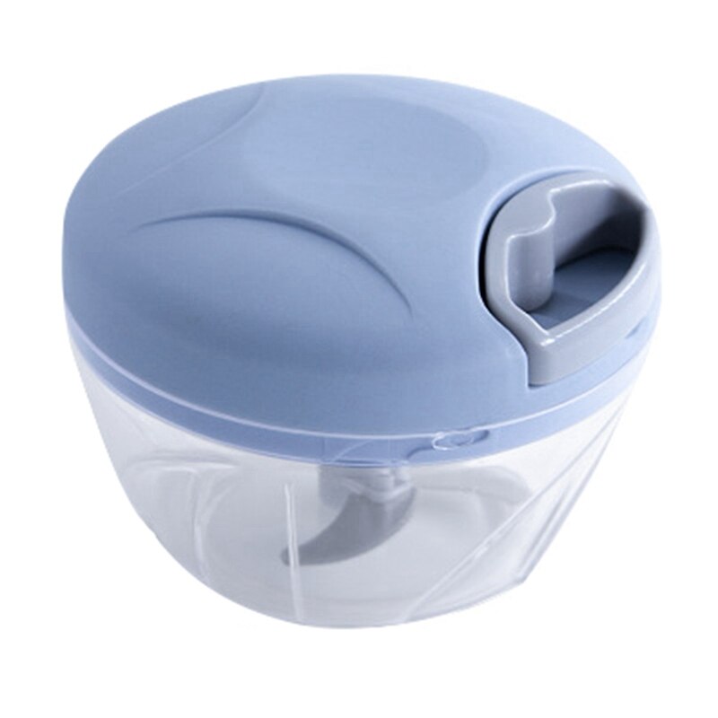 Hand Chopper Manual Rope Food Processor Silcer Shredder Salad Maker Grinders Cutter Baby Food Mill Maker Machine: 500ML