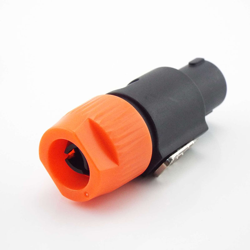4pins NL4FC Sprechen Anschlüsse Typ 4 Pole Stecker Männlich Lautsprecher Audio Stecker Set männlich/weiblich stecker jack Audio lautsprecher Anschlüsse B: Dark Grau