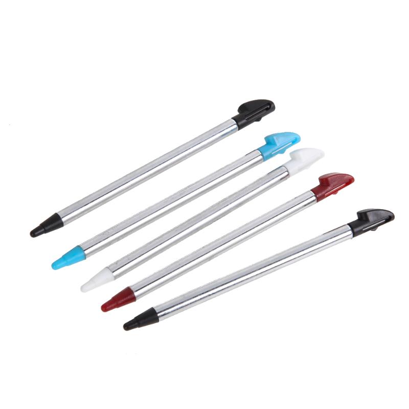 5 pièces couleurs métal rétractable stylet tactile stylo pour Nintendo 3DS XL N3DS LL US jeux accessoires nouveauté