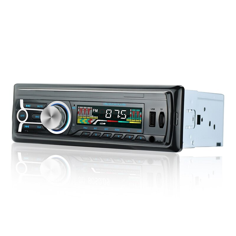 Auto  mp3- speler autoradio 1 din usb snel opladen bluetooth handsfree digitale mediaspeler 4 x 25w fm radio ondersteunt ios en android