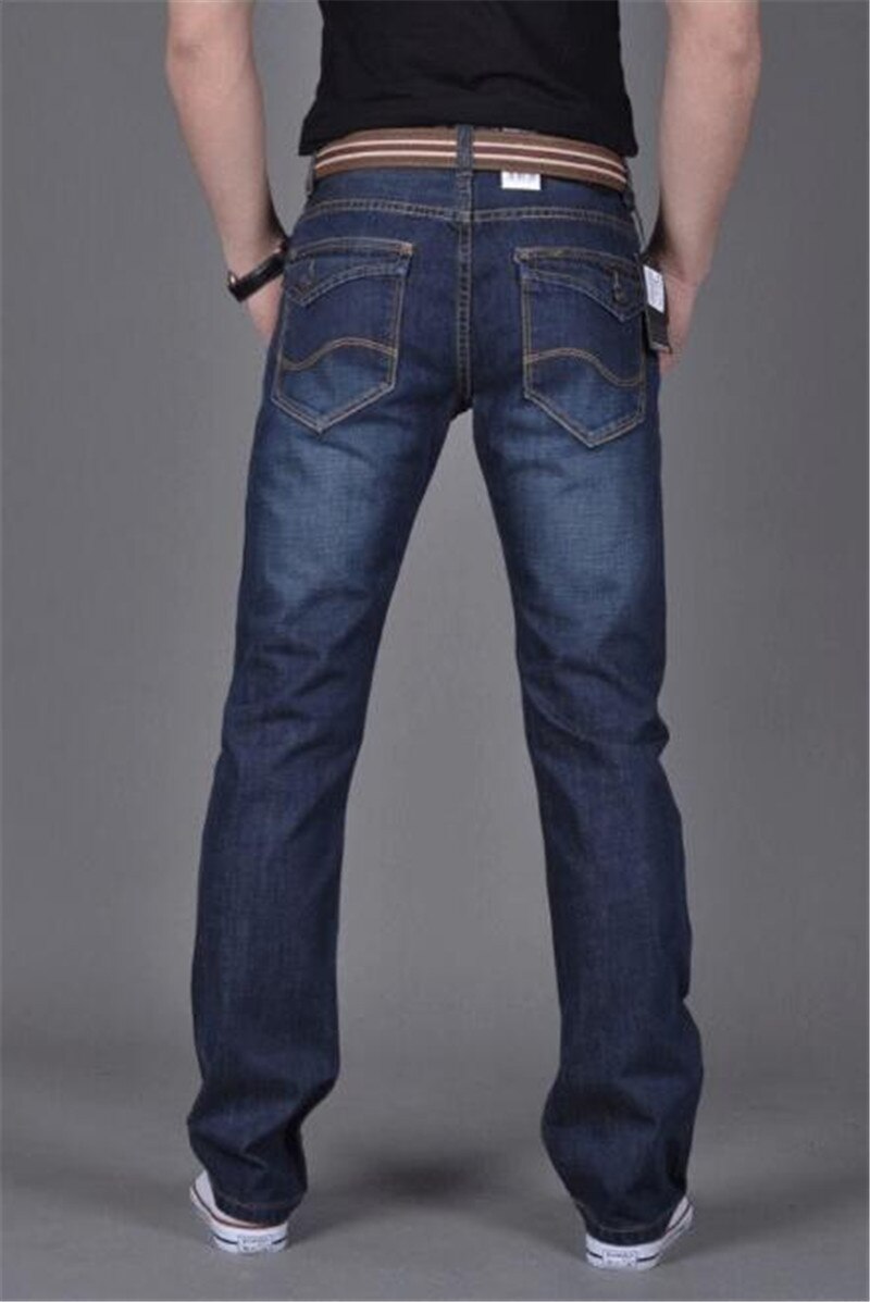 Mærke mænds jeans jeans til unge mænd mænds bukser afslappede slanke lige bukser