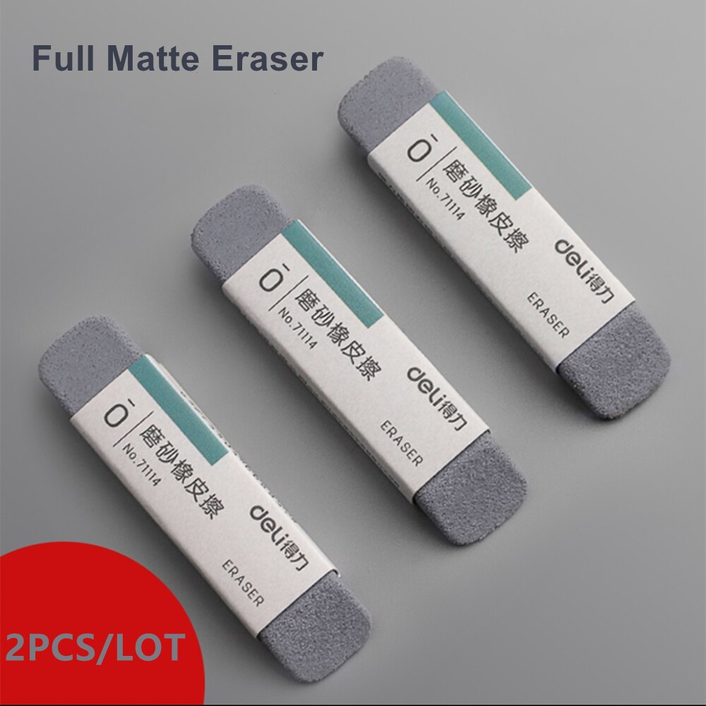 DELI – effaceur d'encre mat pour stylo Gel, stylo à bille, stylo à plume, Correction, papeterie pour étudiants: 2PCS Full Matte