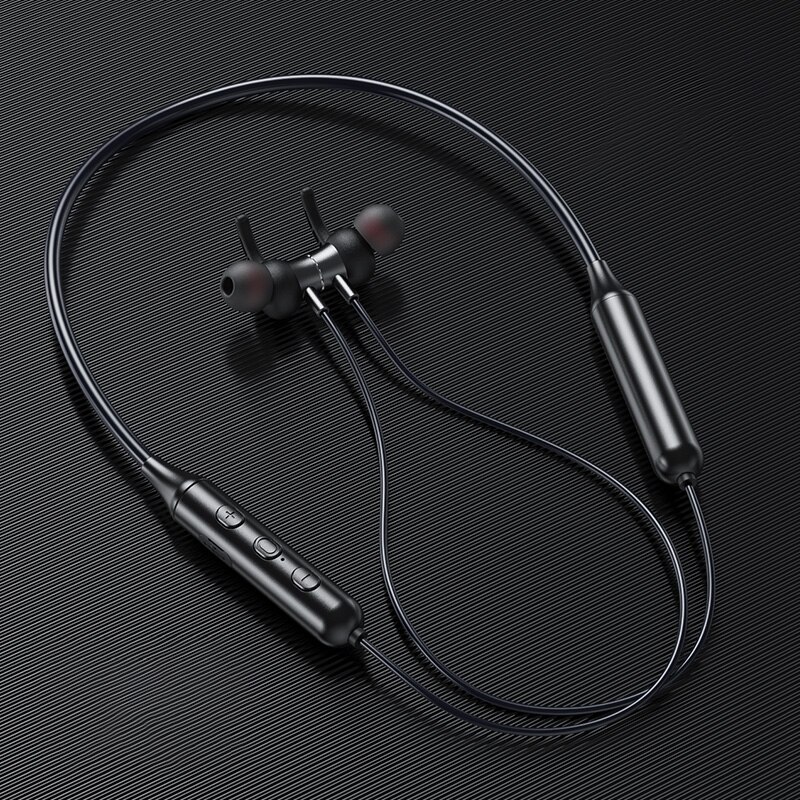 Swalle V 5,0 Bluetooth Headset Drahtlose Sport Ohrhörer Freihändiger Mit Mic HD anruf Bluetooth Kopfhörer OhrbüGel Ohrhörer 6D Stereo: Schwarz