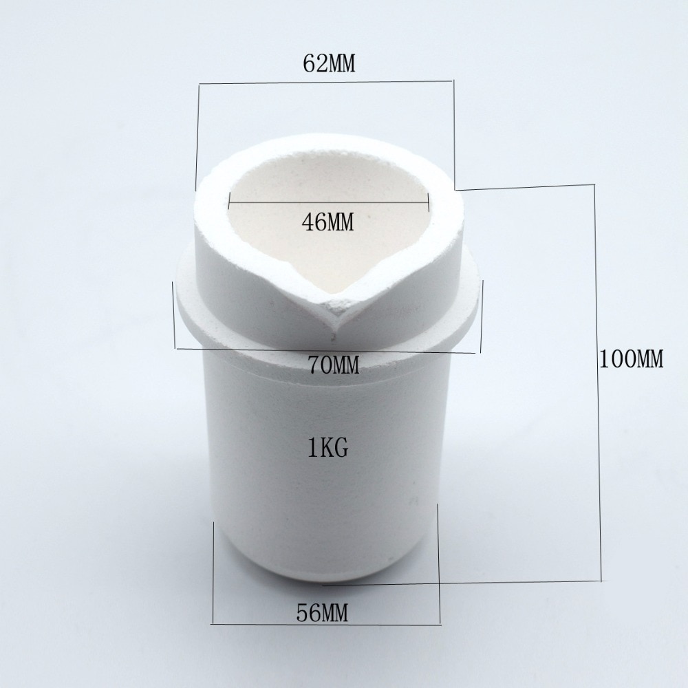 High Temperature Quartz Silica Melting Crucible Capacity 1KG/2KG/4KG for Gold & Silver Jewelry Tools & Equipments