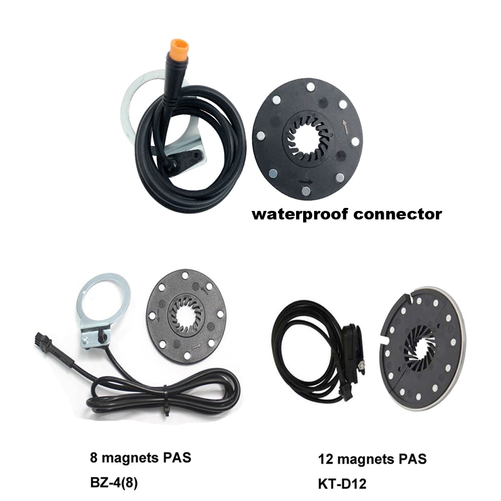 Electric Bicycle Pedal Assist Sensor PAS sensor 8 Magnets PAS sensor E bike Double Hall 12 Magnet Left/Right Side PAS System