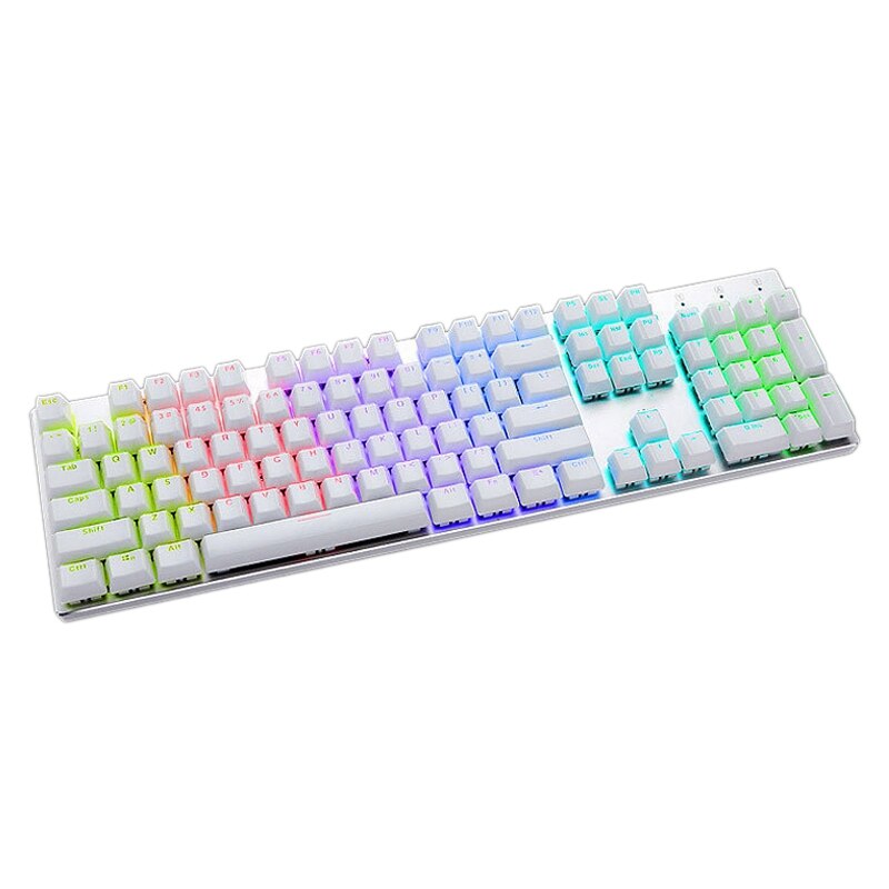 Keyboard Cap 104-Key Mechanical Keyboard Crystal Keycap Set Light Transmissive for Cross-Axis Keyboard