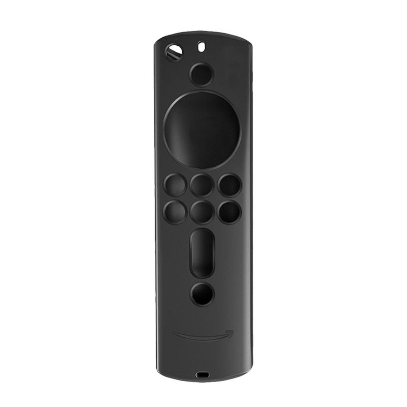 Silicone Case for Fire TV Stick 4K Fire TV 3rd Generation Fire TV Cube 5.9 Inch Remote Control Anti-slip Dustproof Shock Absorpt: Black