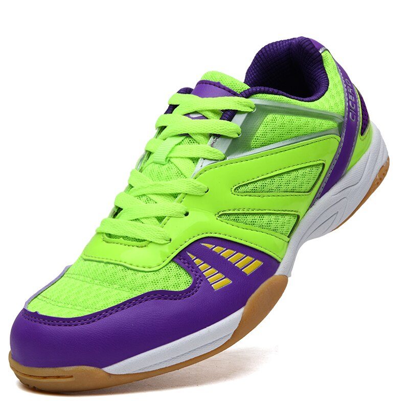 Volleyball Men Shoes Outdoor Lightweight Volleyball Trainers Women Anti Slip Badminton Sneakers Tennis Shoes Kids: Purple / 10
