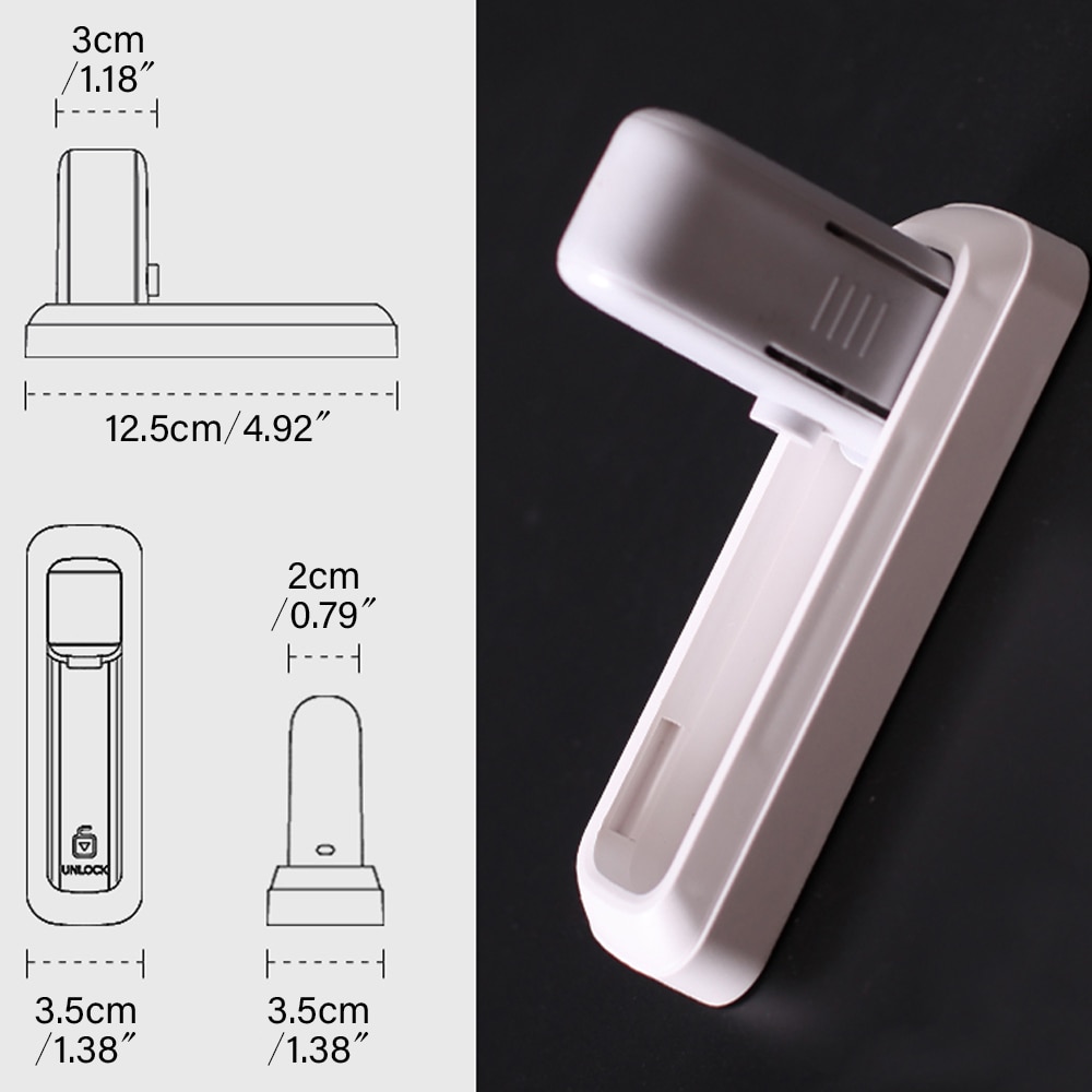 EUDEMON ドアレバーロック、ベビー校正ドアハンドルロック、 childproofing ドアノブロックインストールが簡単と使用 3 3M VHB 接着剤